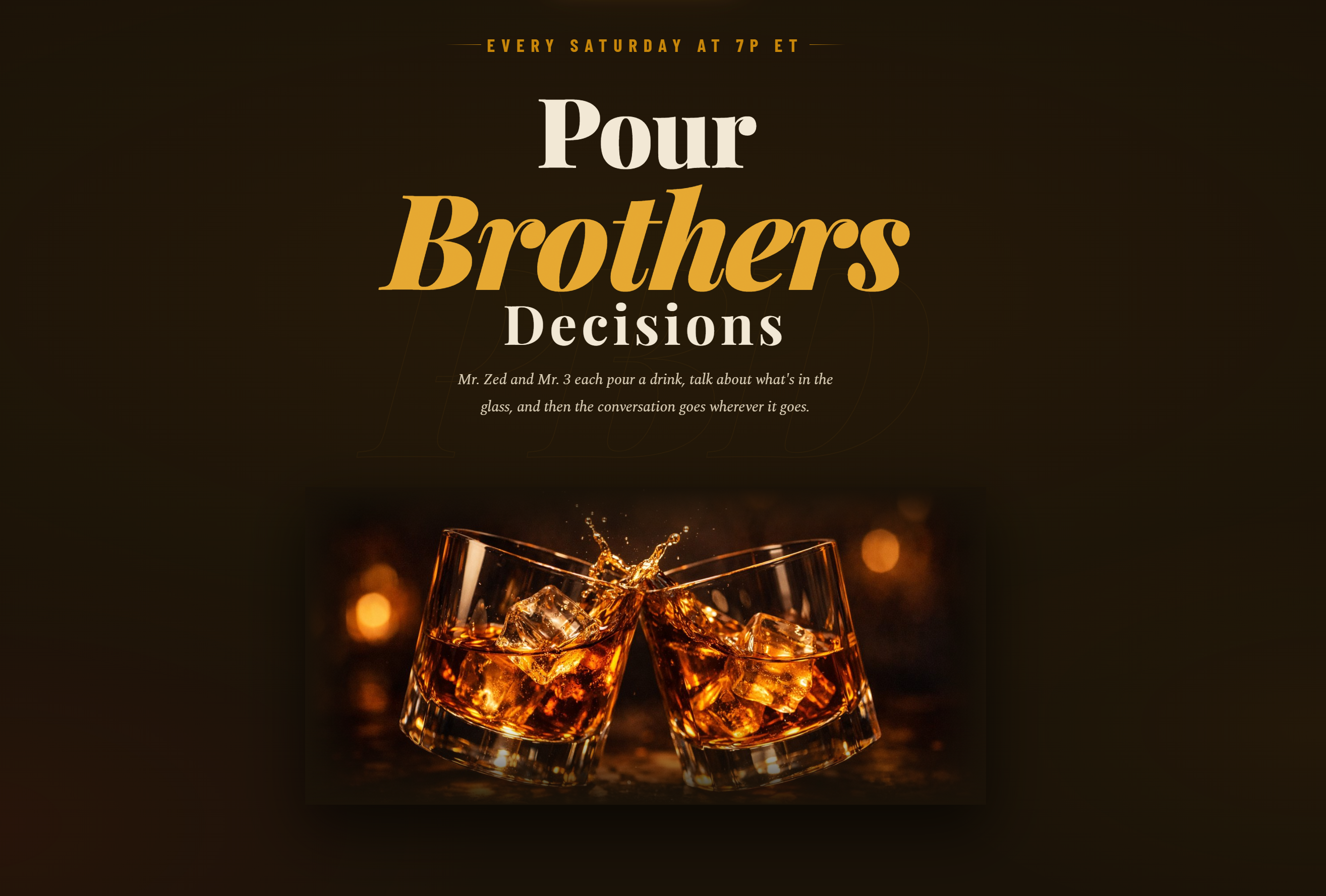 Pour Brothers Decisions website homepage